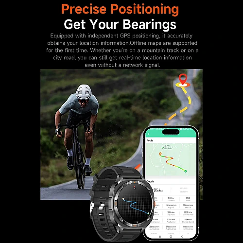 Smartwatch Microwear G400 - Brown Silicone