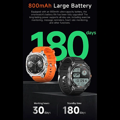 Smartwatch Microwear G400 - Brown Silicone