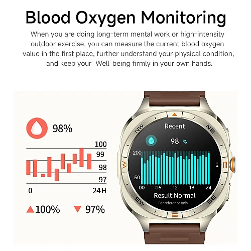 Smartwatch Microwear G400 - Brown Silicone
