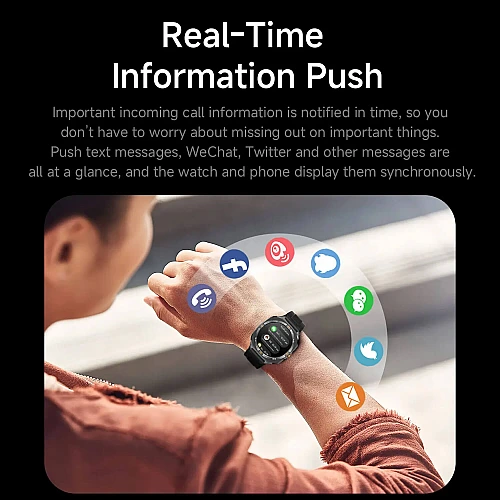 Smartwatch Microwear G400 - Brown Silicone