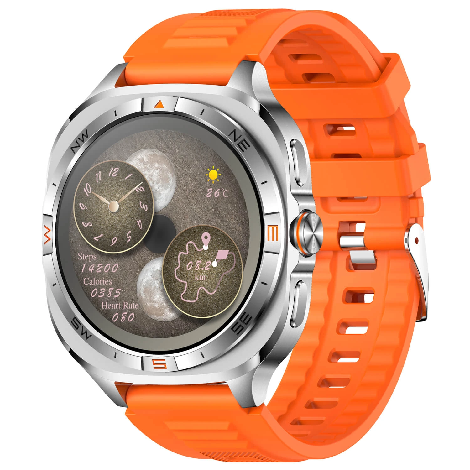 Smartwatch Microwear G400 - Orange Silicone