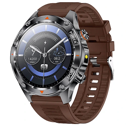 Smartwatch Microwear V65 - Brown Silicone