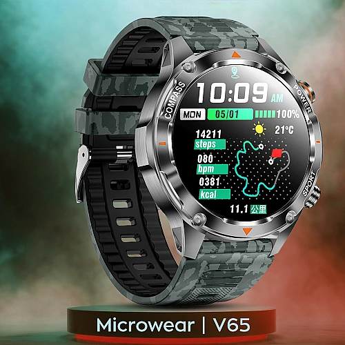 Smartwatch Microwear V65 - Camo  Silicone