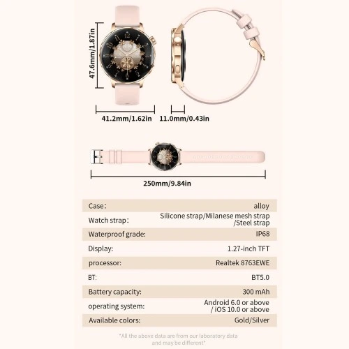 Smartwatch Microwear I220 - Silver Steel