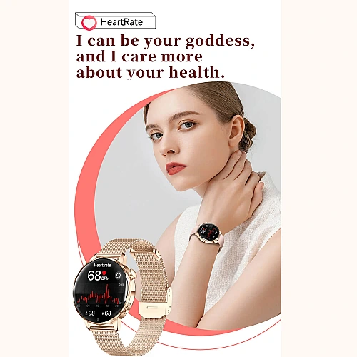 Smartwatch Microwear I220 - Gold Steel
