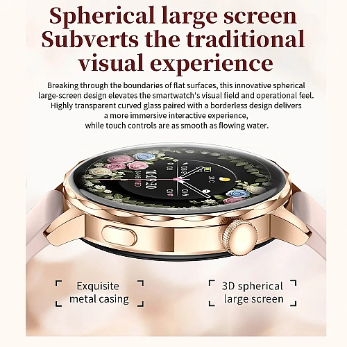Smartwatch Microwear I220 - Gold Steel