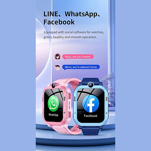 Smartwatch Microwear Y86 4G GPS WIFI - Blue Silicone