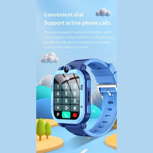 Smartwatch Microwear Y86 4G GPS WIFI - Blue Silicone