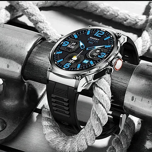 Smartwatch Microwear V69 - Black Silicone