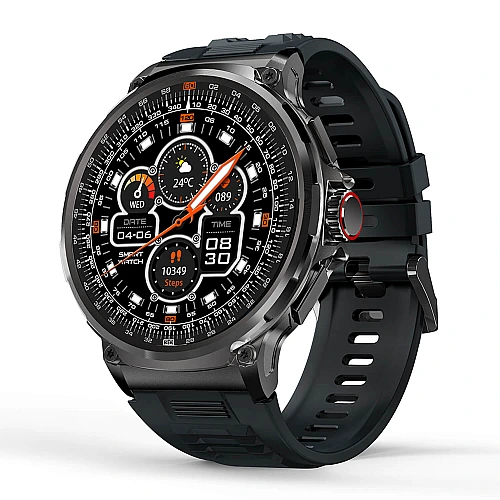 Smartwatch Microwear V69 - Black Silicone