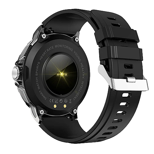 Smartwatch Microwear V69 - Black Silicone