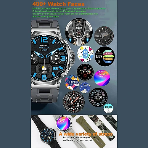 Smartwatch Microwear V69 - Black Silicone