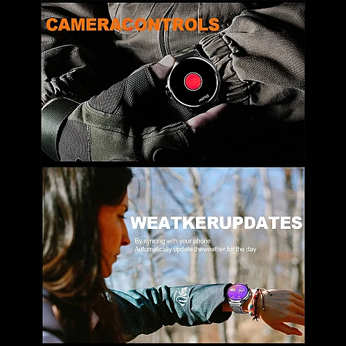 Smartwatch Microwear V69 - Black Silicone