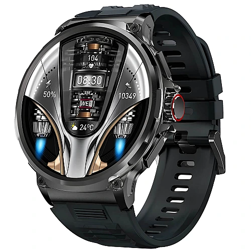 Smartwatch Microwear V69 - Black Silicone