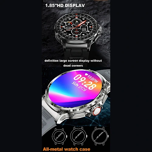 Smartwatch Microwear V69 - Grey Silicone