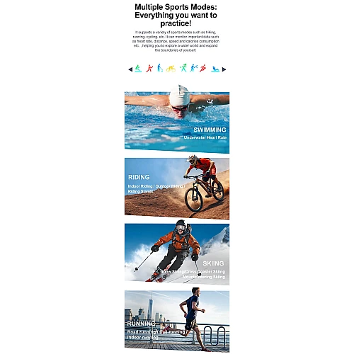 Smartwatch Microwear K65- Orange Silicone