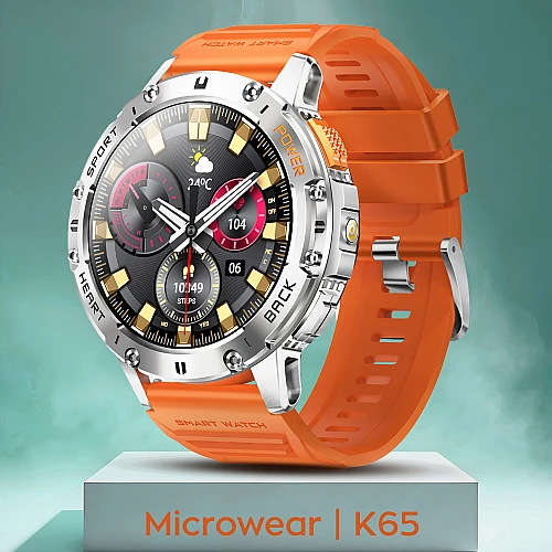 Smartwatch Microwear K65- Orange Silicone