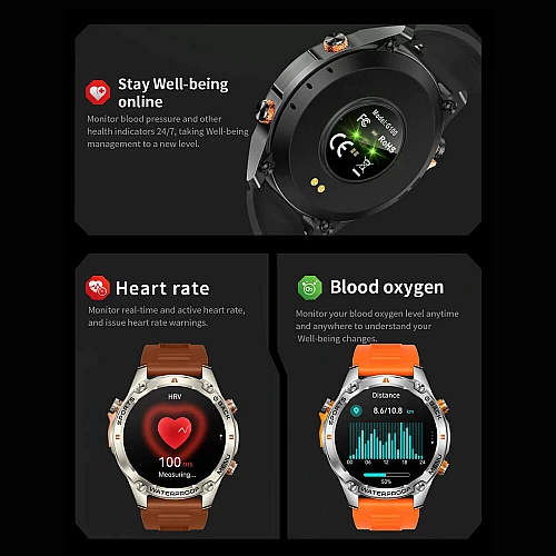 Smartwatch Microwear G100 GPS  - Orange