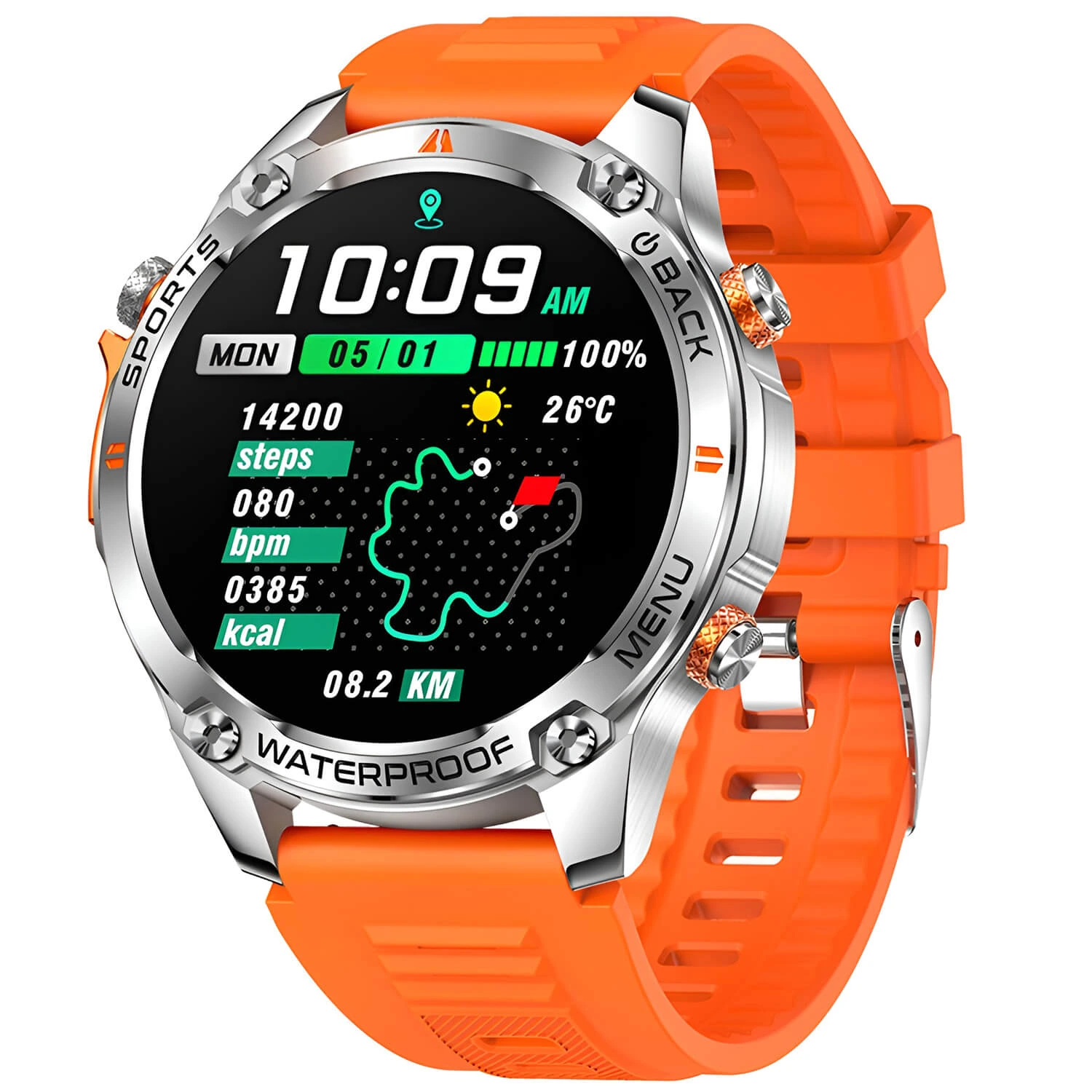 Smartwatch Microwear G100 GPS - Orange Smartwatch Microwear G100 GPS - Orange