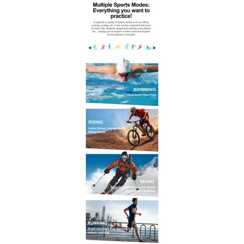 Smartwatch Microwear K65- Black Silicone