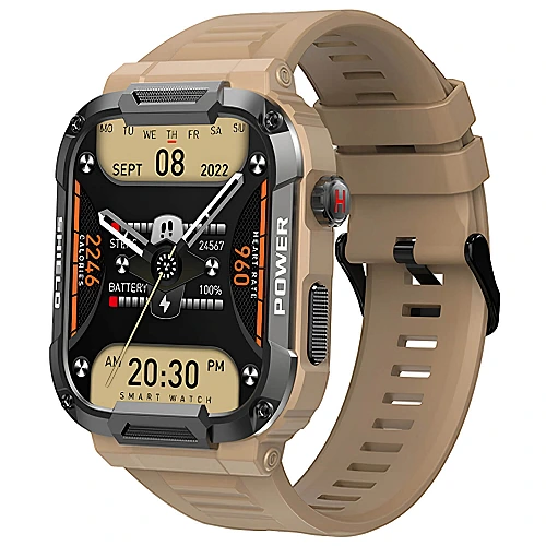 Smartwatch Microwear MK66- Khaki Silicone Smartwatch Microwear MK66- Khaki Silicone