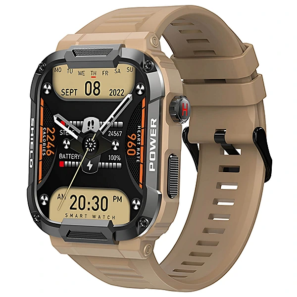 Smartwatch Microwear MK66- Khaki Silicone