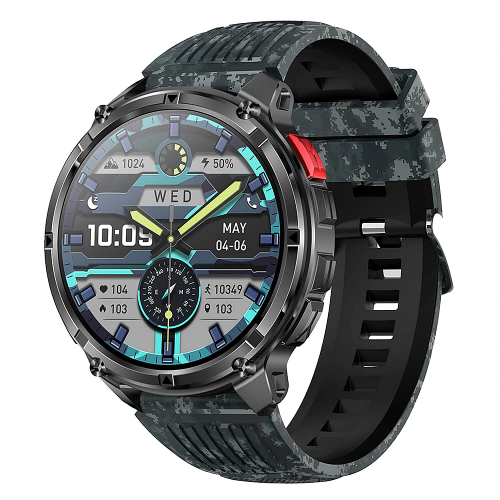 Smartwatch Microwear HT33- Blue Camo Silicone