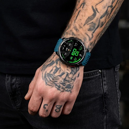 Smartwatch Microwear HT33- Blue Silicone