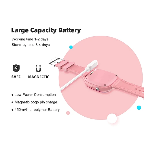 Smartwatch Microwear D05 2G GPS WIFI - Pink Silicone