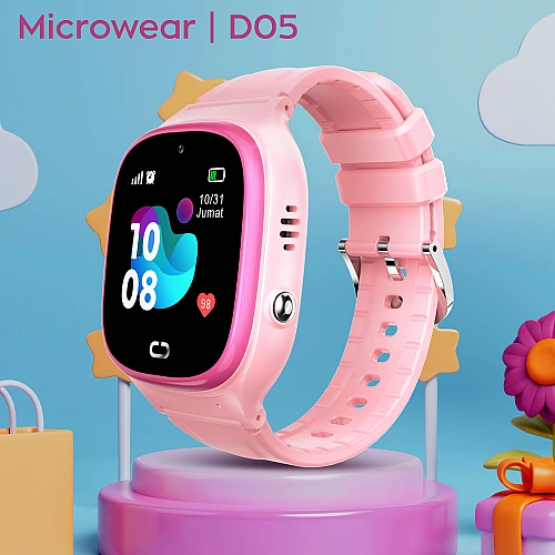 Smartwatch Microwear D05 2G GPS WIFI - Pink Silicone