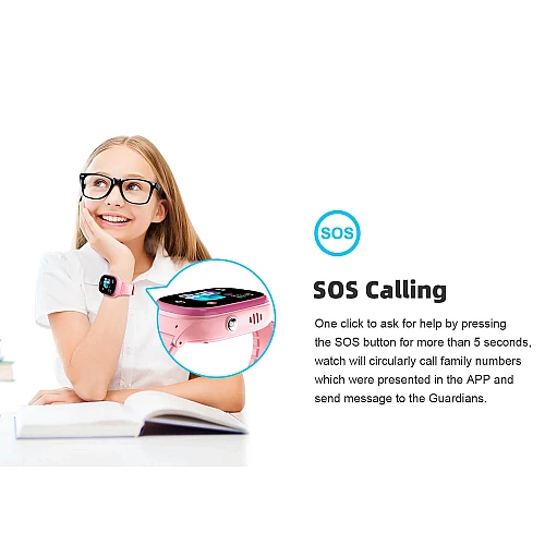 Smartwatch Microwear D05 2G GPS WIFI - Pink Silicone