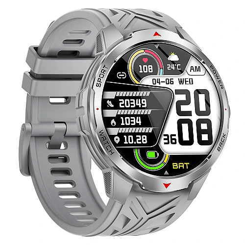 Smartwatch Microwear KT88 - Grey Silicone