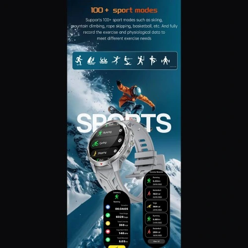 Smartwatch Microwear KT88 - Grey Silicone