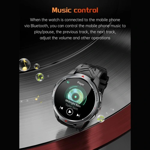 Smartwatch Microwear KT88 - Grey Silicone