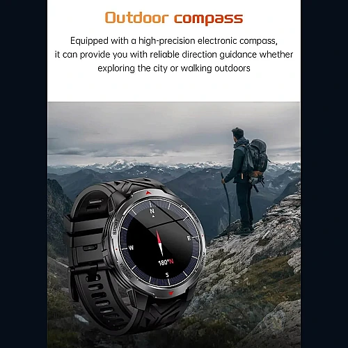 Smartwatch Microwear KT88 - Grey Silicone