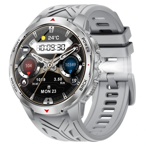 Smartwatch Microwear KT88 - Grey Silicone