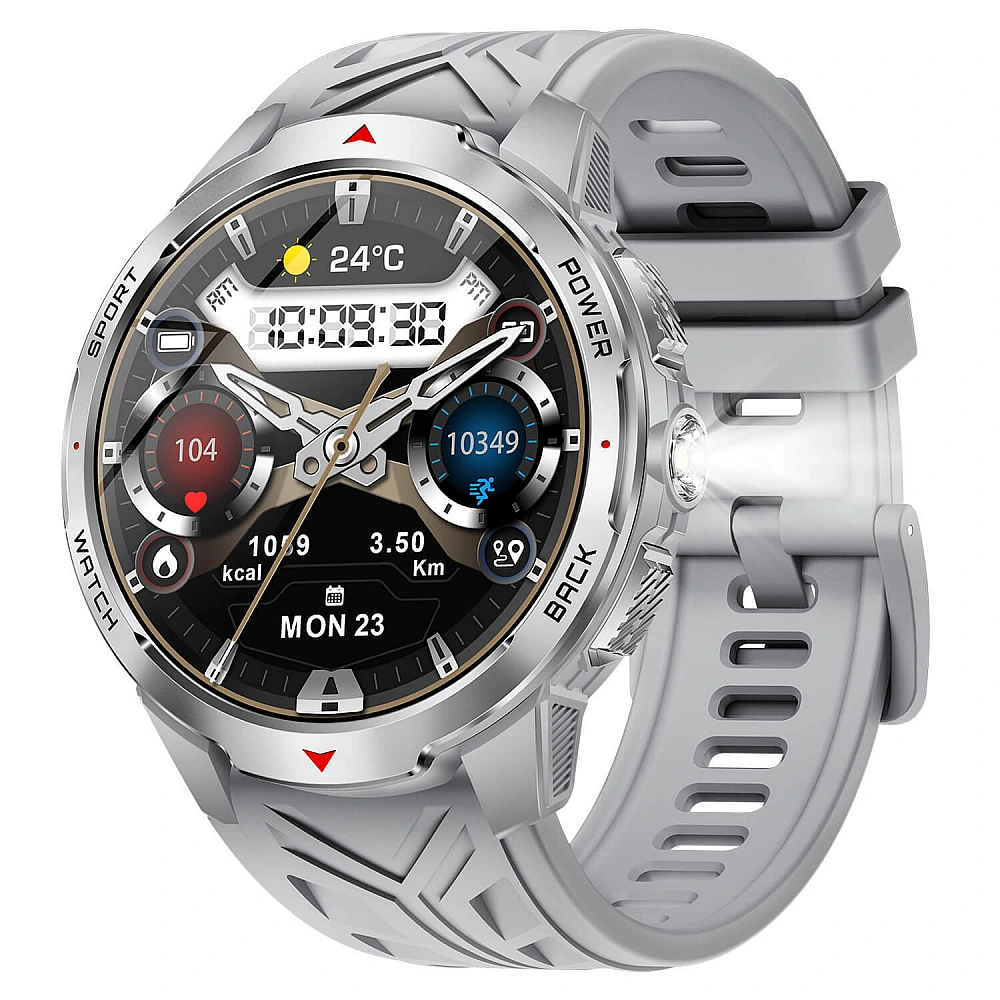 Smartwatch Microwear KT88 - Grey Silicone
