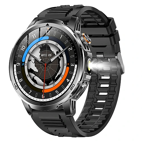 Smartwatch Microwear AK95 - Black Silicone Smartwatch Microwear AK95 - Black Silicone