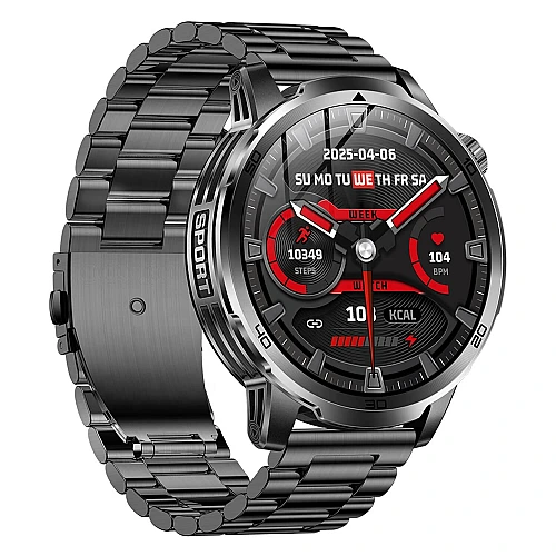 Smartwatch Microwear AK95 - Black Steel