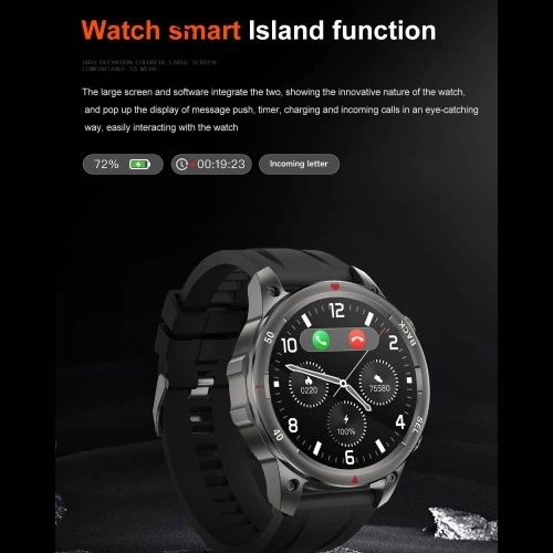 Smartwatch Microwear DK68 - Brown Leather
