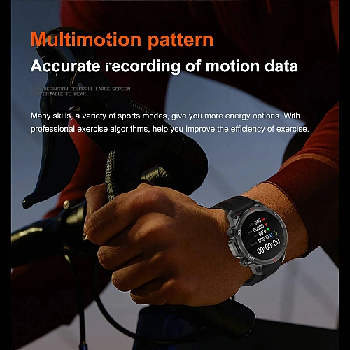 Smartwatch Microwear DK68 - Brown Leather