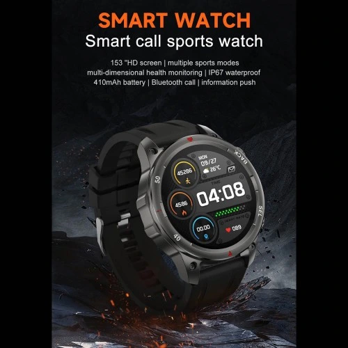 Smartwatch Microwear DK68 - Brown Leather