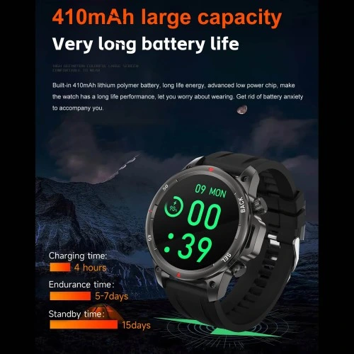 Smartwatch Microwear DK68 - Brown Leather