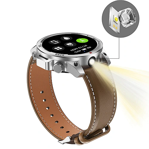 Smartwatch Microwear DK68 - Brown Leather Smartwatch Microwear DK68 - Brown Leather