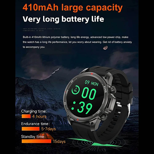 Smartwatch Microwear DK68 - Brown Leather Smartwatch Microwear DK68 - Brown Leather