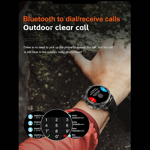 Smartwatch Microwear DK68 - Brown Leather Smartwatch Microwear DK68 - Brown Leather