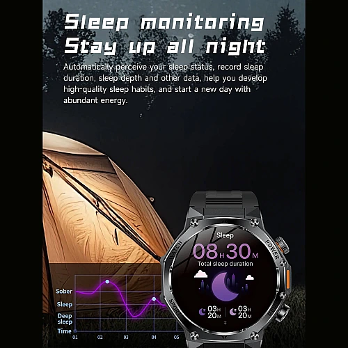 Smartwatch Microwear AK82 - Grey Silicone