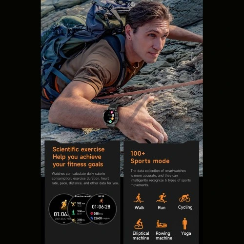 Smartwatch Microwear AK82 - Grey Silicone