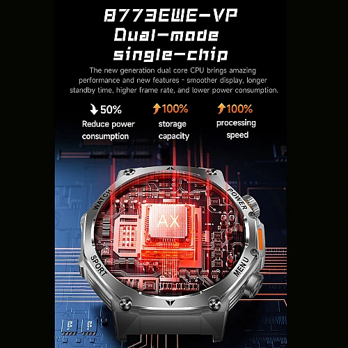 Smartwatch Microwear AK82 - Grey Silicone