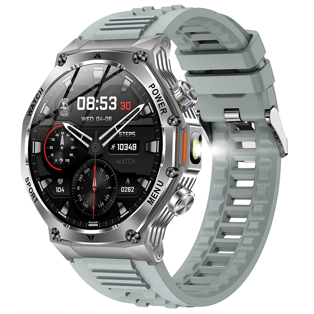 Smartwatch Microwear AK82 - Grey Silicone